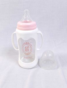 Giggles 210ml Glass Feeding Bottle Dual Handles BP