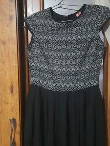 Black &amp; Grey Maxi Dress