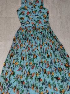 Stunning Bird Print Maxi Dress