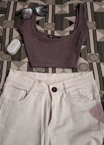 Bootcut White Jeans