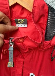 Fox Racing Red Hooded Jacket