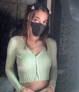 Mint Green Cropped Cardigan