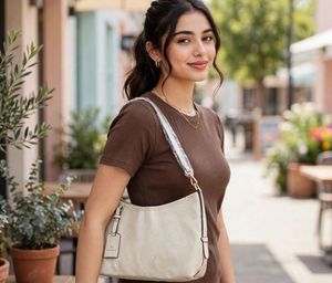 Stylish Embossed Shoulder Bag