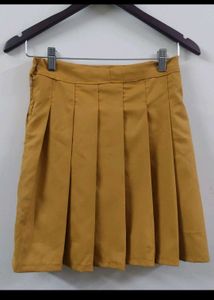 Pleated Mini Skirt
