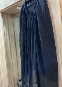 only brand Black Pleated Maxi Skirt