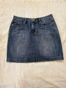 Classic Blue Denim Mini Skirt