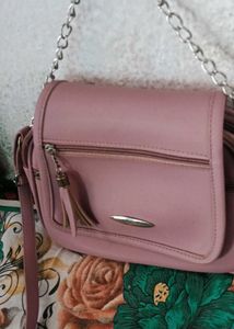 Pink Crossbody Bag 2 and 1 cluch soudi arabiya