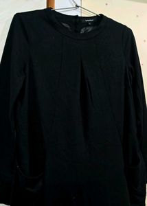 Black Midi Dress with Pockets ♠️