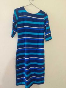 Stylish Blue Striped Kurta