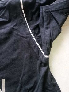 Men's Black Graphic Print Polo T-Shirt
