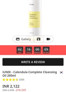 Iunik Calendula Cleansing Oil
