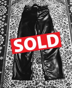 Stylish Black Leather Pants