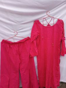 Megenta Sharara Set