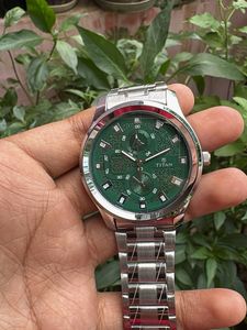 Titan Green Dial Men's Watch