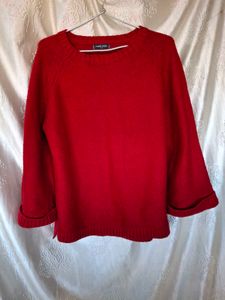 HUNT&FISH Red Knit Sweater