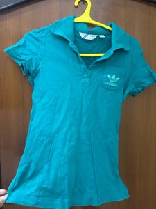 Adidas Teal Polo T-Shirt