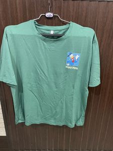 Green Donald Duck Graphic T-Shirt baggy fit