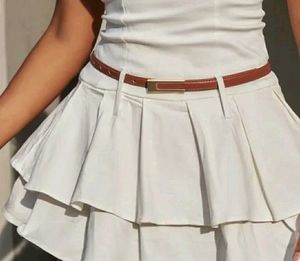 Metal Buckle Brown Belt
