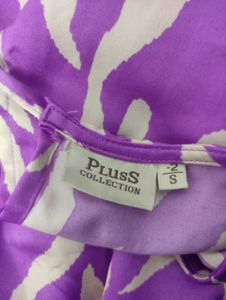 Purple Zebra Print Maxi Dress