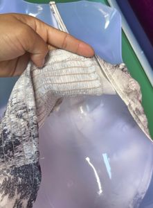 Unique Landscape Print Crop Top