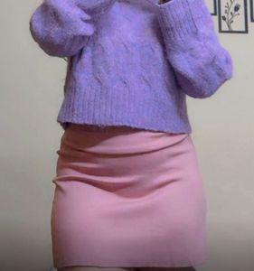 Blush Mini Skirt