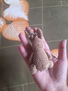 CROCHET BROWN KEY CHAIN🐻