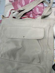 Stylish Beige Tote Bag