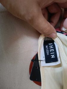 SHEIN Cream elastic panty