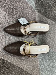 ELLE Brown Pointed Mules