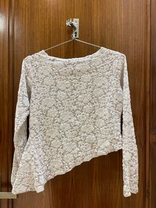 Elegant White Lace Blouse