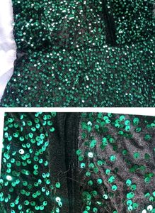 Sparkling Emerald Green Sequin gown