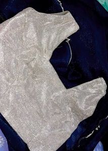 Elegant Navy Blue Saree