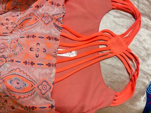 Boho Maxi Dress - Coral Print💗