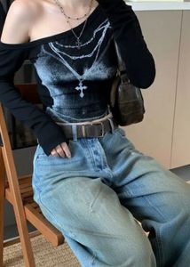 off shoulder y2k top