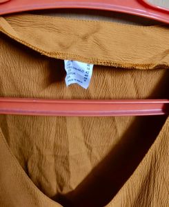 Mustard Yellow Button-Up Tunic