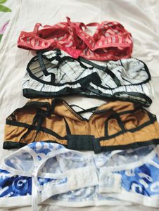 34"Cotton Bras Setof 4
