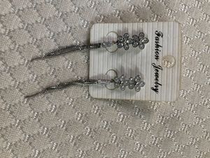 American Diamond Long Chain Earring
