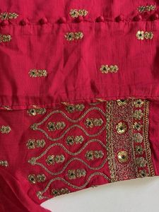 Elegant Pink Embroidered Kurta Set
