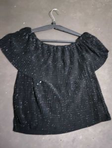 Sparkly Off-Shoulder Top