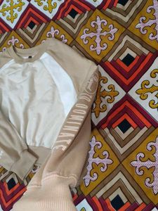 Stylish Two-Tone Crop Top