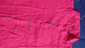 Stylish Pink Collared Shirt for women ✨💗