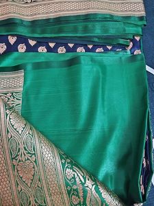 Elegant Blue Banarasi Silk Saree