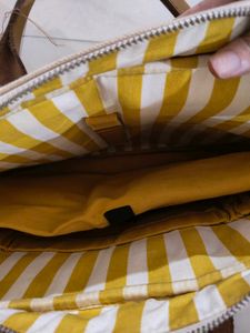 Stylish Canvas &amp; Leather Messenger Bag