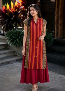 Vibrant Striped Kurta