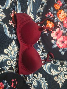 Maroon Padded Bra