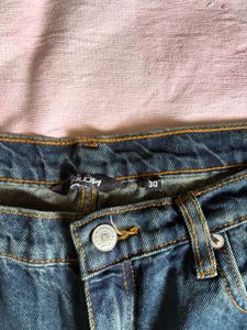 Dark blue wide leg jeans size 30