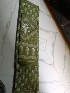 Stylish Green Printed Kurta Set