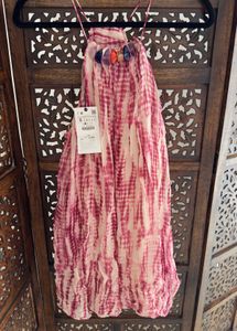 Zara Limited Edition Beaded Tie&amp;dye Mini Dress