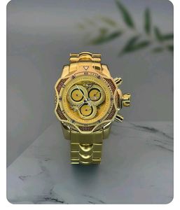 Invicta snake 🐍 Venom Chronograph Gold watch.😍*
