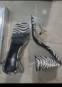 Sale- Branded Stylish Zebra Print Wedge Heels